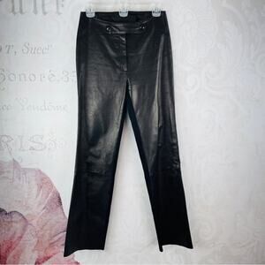 Jitrois Vintage Jean Claude Jitrois Black Leather Suede Pants EU Size 40